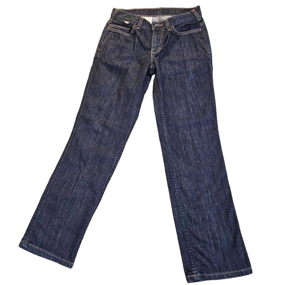 Carhartt Women’s FR Flame Resistant Jeans Size 4 Short CAT 2 NFPA 2112 Dark Wash